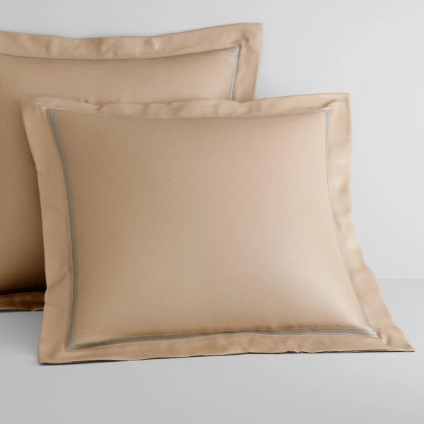 1200TC Palais Lux ALMOND Tailored European Pillowcase by Sheridan on Sale