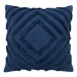 Osaka Navy Square Filled Cushion 50 x 50cm by Zaab Supply