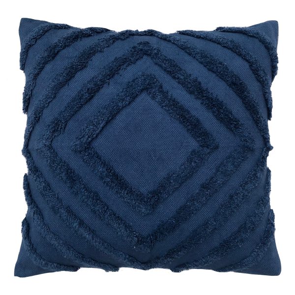 Osaka Navy Square Filled Cushion 50 x 50cm by Zaab Supply