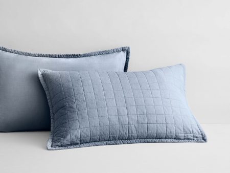 Reilly CHAMBRAY Standard PIllow Sham by Sheridan Sale