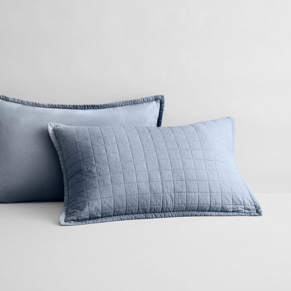 Reilly CHAMBRAY Standard PIllow Sham by Sheridan Sale