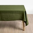 Nimes Linen Tablecloth Range MOSS By Linen House Online now