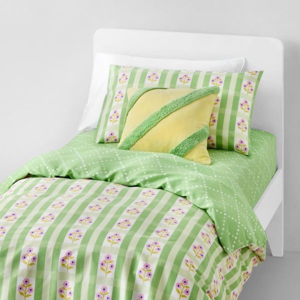 Pippa Lime Kids Quilt Cover And Sheet Bedding Set by Sheridan Online Hot Sale