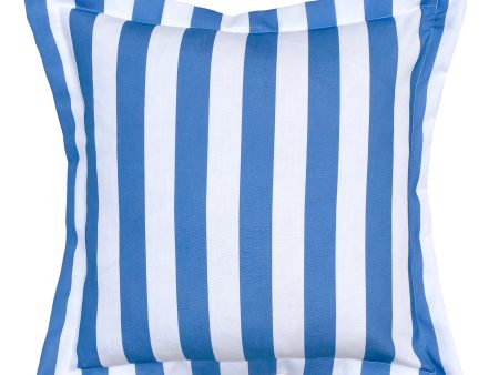 Noosa Stripe COBALT Outdoor Cushion 50 x 50cm by Zaab Fashion