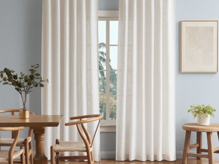 Flynn Blockout Single Concealed Tab Curtain in NATURAL by Zaab Online Hot Sale