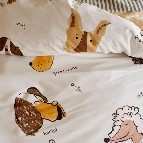 Woof Woof Quilt Cover Set by Linen House Kids Cheap