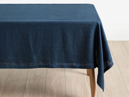 Nimes Linen Tablecloth Range NAVY By Linen House Fashion