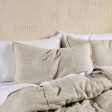 Nimes Natural Linen Quilted Coverlet by Linen House Fashion