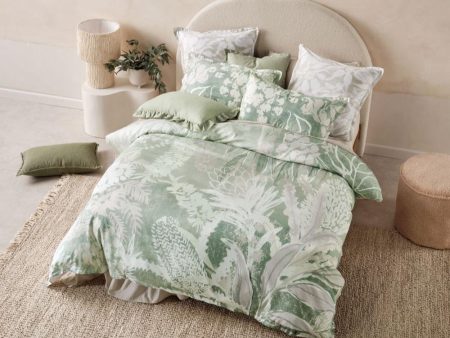 Esperance Leaf Quilt Cover Set by Linen House on Sale