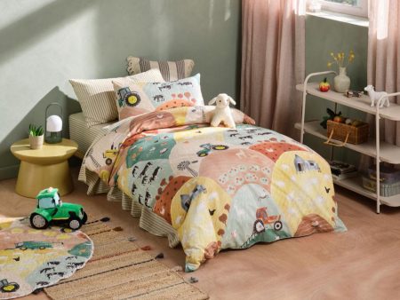 Sunset Harvest Quilt Cover Set by Linen House Kids For Cheap