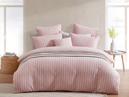 Frankie Blush Quilt Cover Set by Logan & Mason Platinum Online Hot Sale