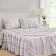 Heacham Stripe Truffle Sheet Set by Laura Ashley Sale