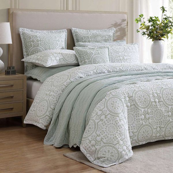 Mayfair Sage Quilt Cover Set by Private Collection Online