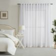 Orson Concealed Tab Sheer Curtain in WHITE by Zaab Hot on Sale