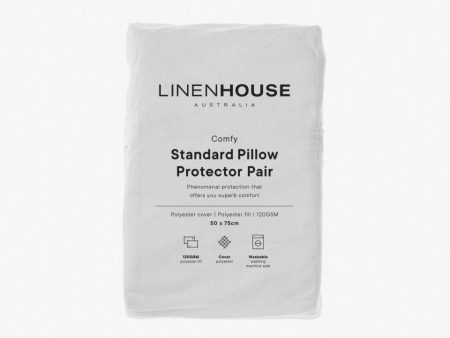 Comfy Pillow Protector Set - 80GSM by Linen House For Cheap