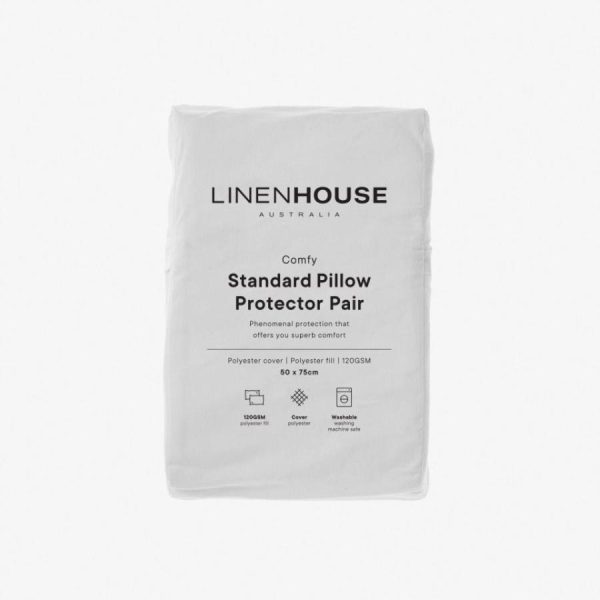 Comfy Pillow Protector Set - 80GSM by Linen House For Cheap