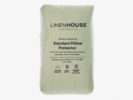 Bamboo Pillow Protector by Linen House Fashion