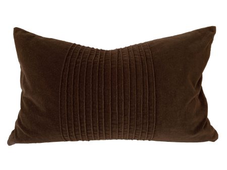 Calder Mocha Oblong Cushion 40 x 60cm by Zaab For Sale