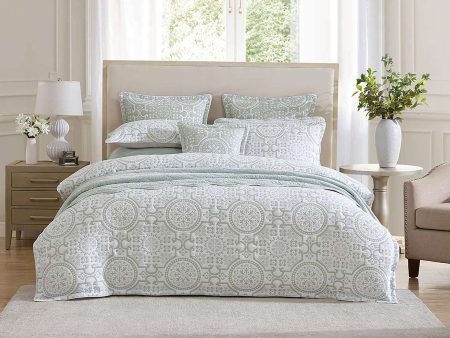 Mayfair Sage Quilt Cover Set by Private Collection Online