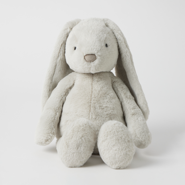 LARGE Bunny Soft Toy GREY by Jiggle & Giggle Cheap