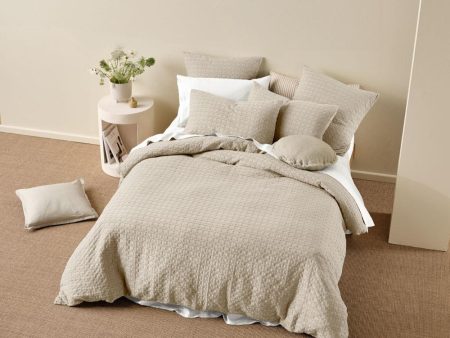 Vista Pebble Quilt Cover Set by Linen House Discount