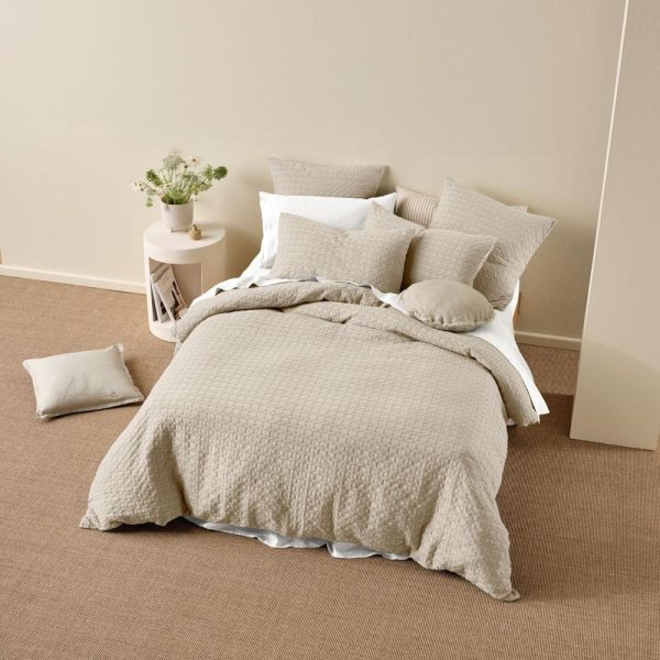 Vista Pebble Quilt Cover Set by Linen House Discount