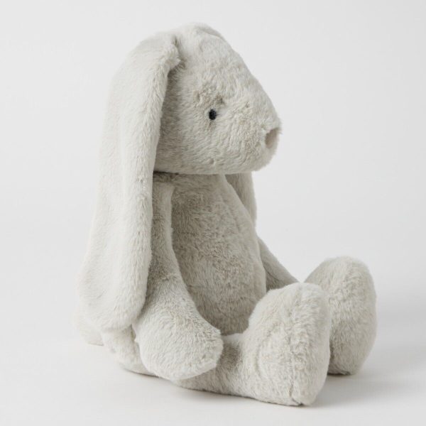 LARGE Bunny Soft Toy GREY by Jiggle & Giggle Cheap