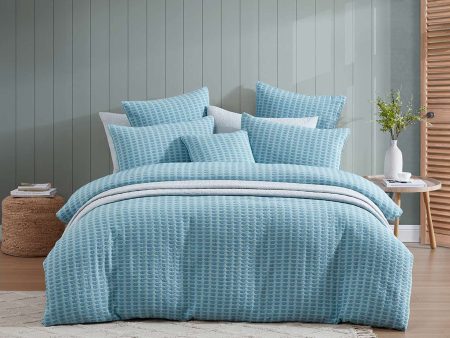 Frankie Turquoise Quilt Cover Set by Logan & Mason Platinum Hot on Sale