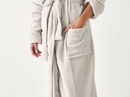 Plush Cream Bathrobe by Linen House For Sale