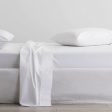 Organic Cotton Percale 300TC WHITE Sheet Set by Renee Taylor on Sale