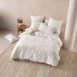 Vista White Quilt Cover Set by Linen House For Sale