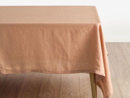 Nimes Linen Tablecloth Range CLAY By Linen House For Sale