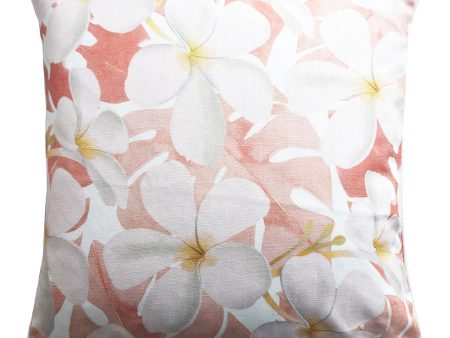 Cocoon Frangipani Blush Outdoor Cushion 50 x 50cm by Zaab Hot on Sale