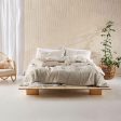 Nimes Natural Linen Quilted Coverlet by Linen House Fashion