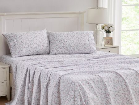 Blencow Sprig Sheet Set Duck Egg Sheet Set by Laura Ashley Online now