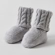 Cable Knit Grey Booties by Jiggle & Giggle For Cheap