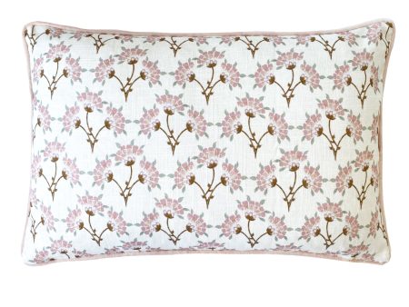 Lington Spray Peony Pink Cushion by Laura Ashley Online now