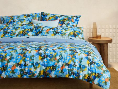 Juni Bower Blue Quilt Cover Set by Sheridan Online Sale