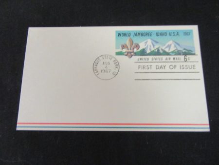 1967 World Jamboree US 6 Cent Post Card, First Day of Issue Cancellation Online now