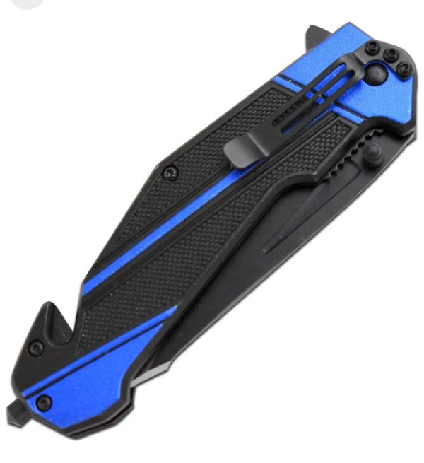 9  First Responder s Tactical Police Rescue Spring Assist Open Pocket Knife Online