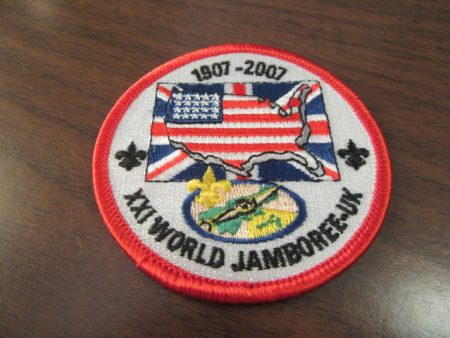 2007 World Jamboree Northeast Region Round Patch Cheap