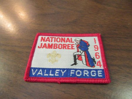 1964 National Jamboree Woven Dark Red Pocket Patch on Sale