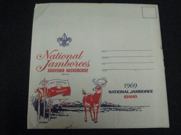 1969 National Jamboree Trading Post Neckerchief in Envelope on Sale