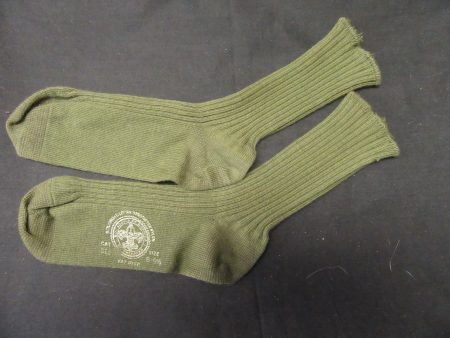 Boy Scout Crew Socks 1960 s  Size 8-9 1 2 Khaki Hot on Sale