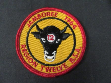 1964 National Jamboree Region 12 Patch, worn on Sale