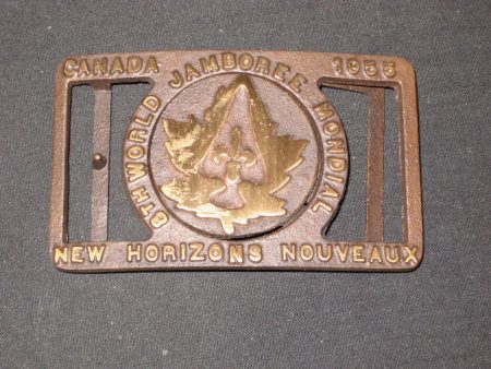 1955 World Jamboree Max Silber Belt Buckle on Sale