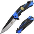 9  First Responder s Tactical Police Rescue Spring Assist Open Pocket Knife Online