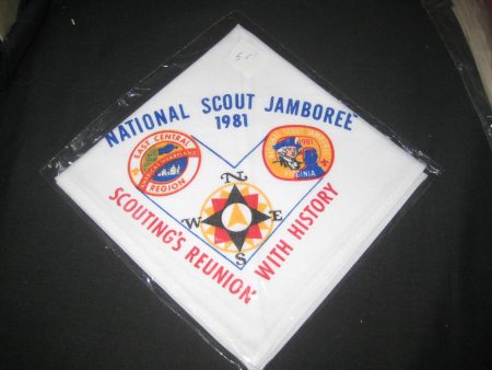 1981 National Jamboree East Central Region Neckerchief Online