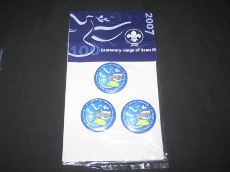 2007 World Jamboree Lot of 3 Buttons For Discount