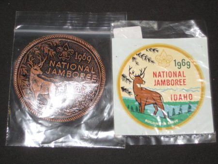 1969 National Jamboree Decals and Small 3 inch Leather Patch Online Hot Sale